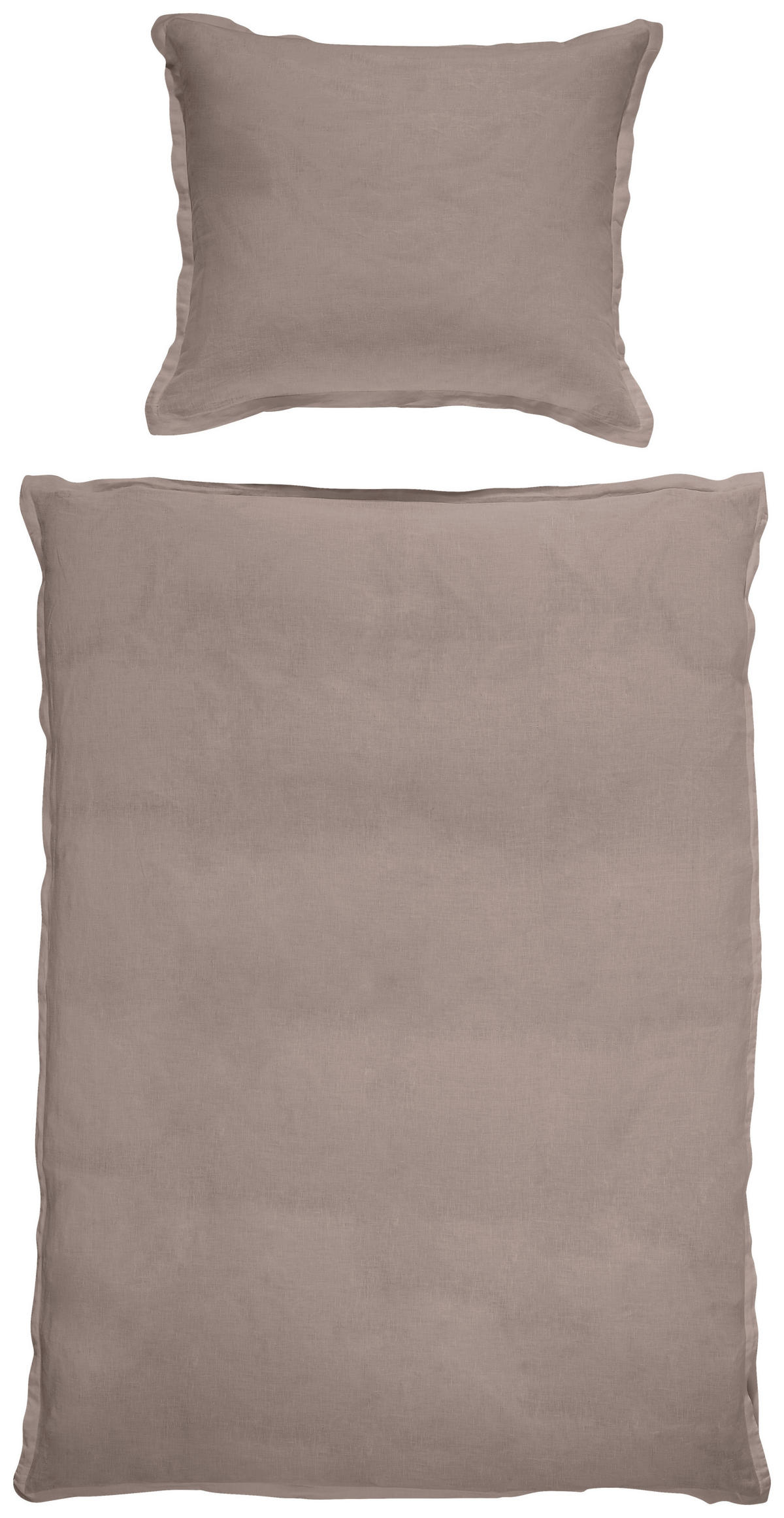 BETTWÄSCHE Leinenoptik 140/200 cm  - Grau, Trend, Textil (140/200cm) - Ambiente