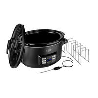 DAMPFGARER  - Schwarz, Basics, Keramik/Metall (22/31/40cm) - Russell Hobbs