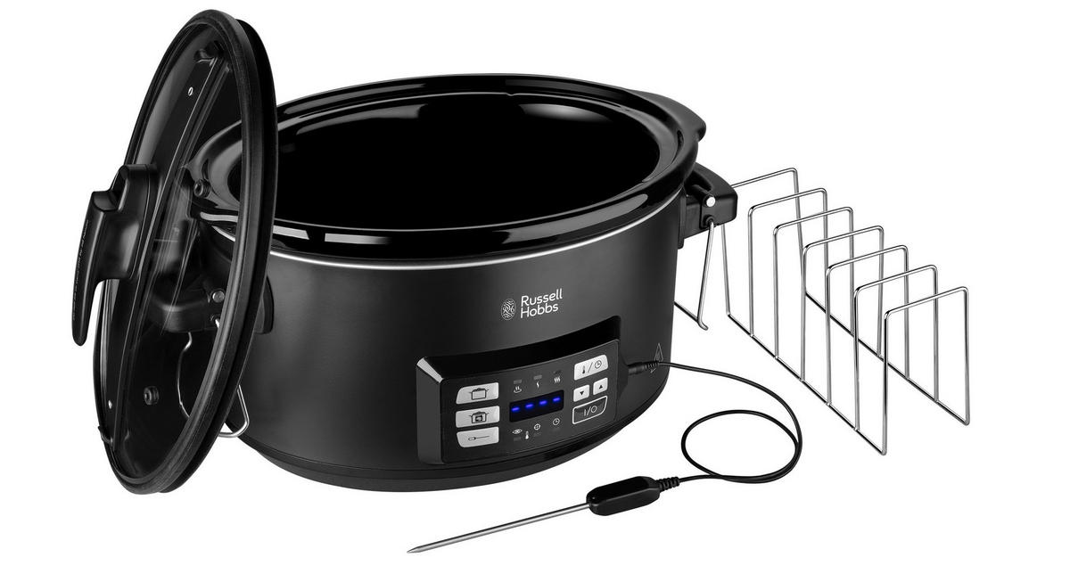 DAMPFGARER  - Schwarz, Basics, Keramik/Metall (22/31/40cm) - Russell Hobbs
