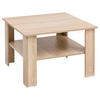 KLUBSKA MIZA, barve hrasta  - barve hrasta, Konvencionalno, leseni material (60/60/42cm) - MID.YOU
