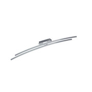 LED-DECKENLEUCHTE - Alufarben/Weiß, Design, Kunststoff (95/10cm) - Dieter Knoll