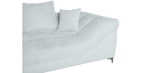 ECKSOFA Hellgrau Chenille  - Chromfarben/Hellgrau, KONVENTIONELL, Textil/Metall (227/329cm) - Carryhome
