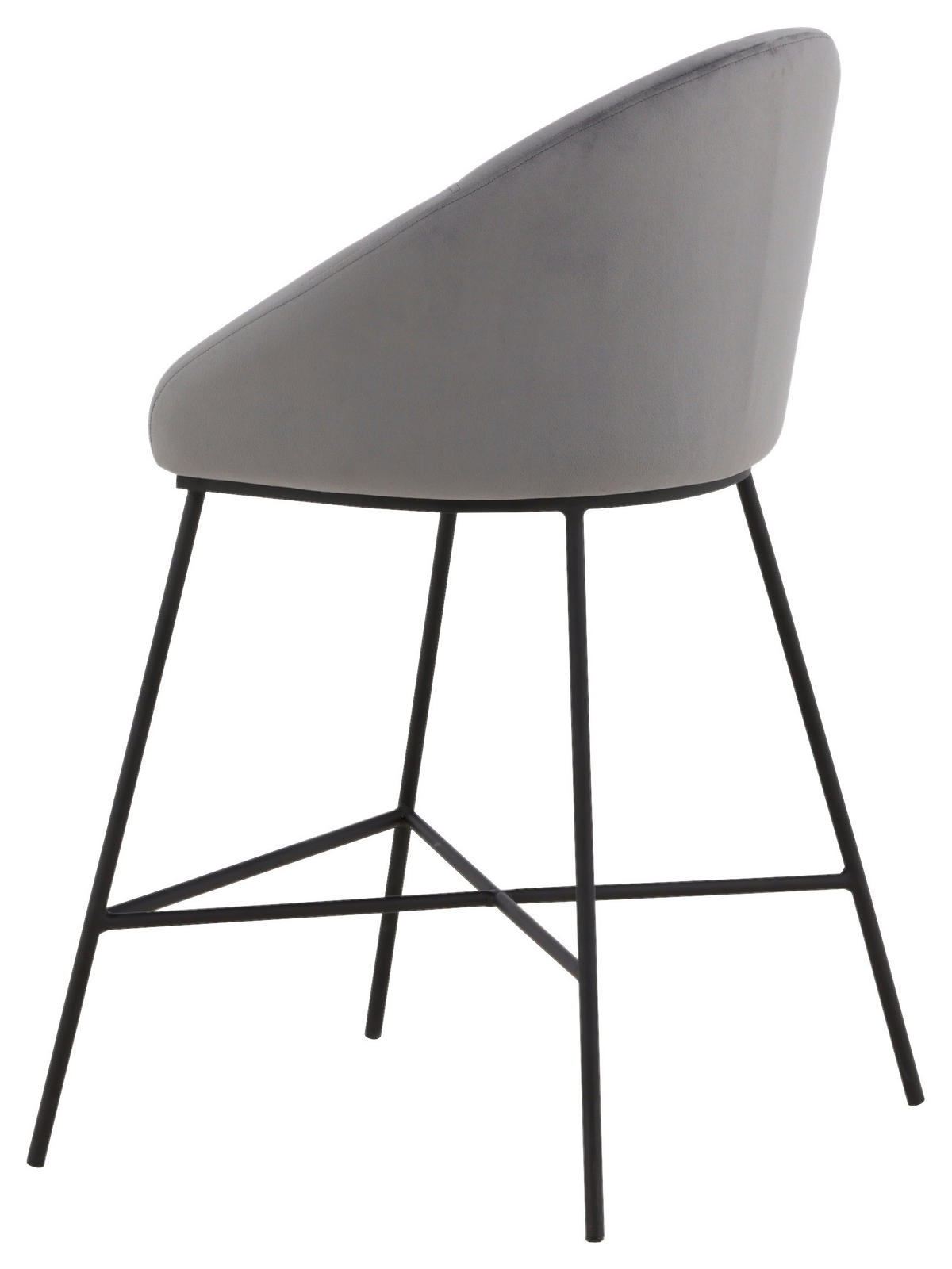 BARPALL i svart, mörkgrå  - mörkgrå/svart, Design, metall/textil (58,5/97/57cm) - Livetastic