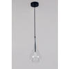 LUSTER     15/31,5/120 cm   - prozirna/crna, Trendi, staklo/metal (15/31,5/120cm)