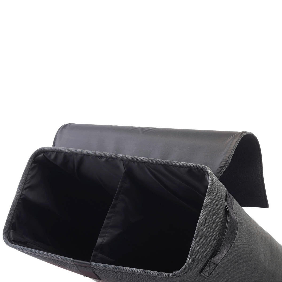 KOŠ NA PRÁDLO   - šedá/tmavě šedá, Basics, textil (50/25/60cm) - Aquanova