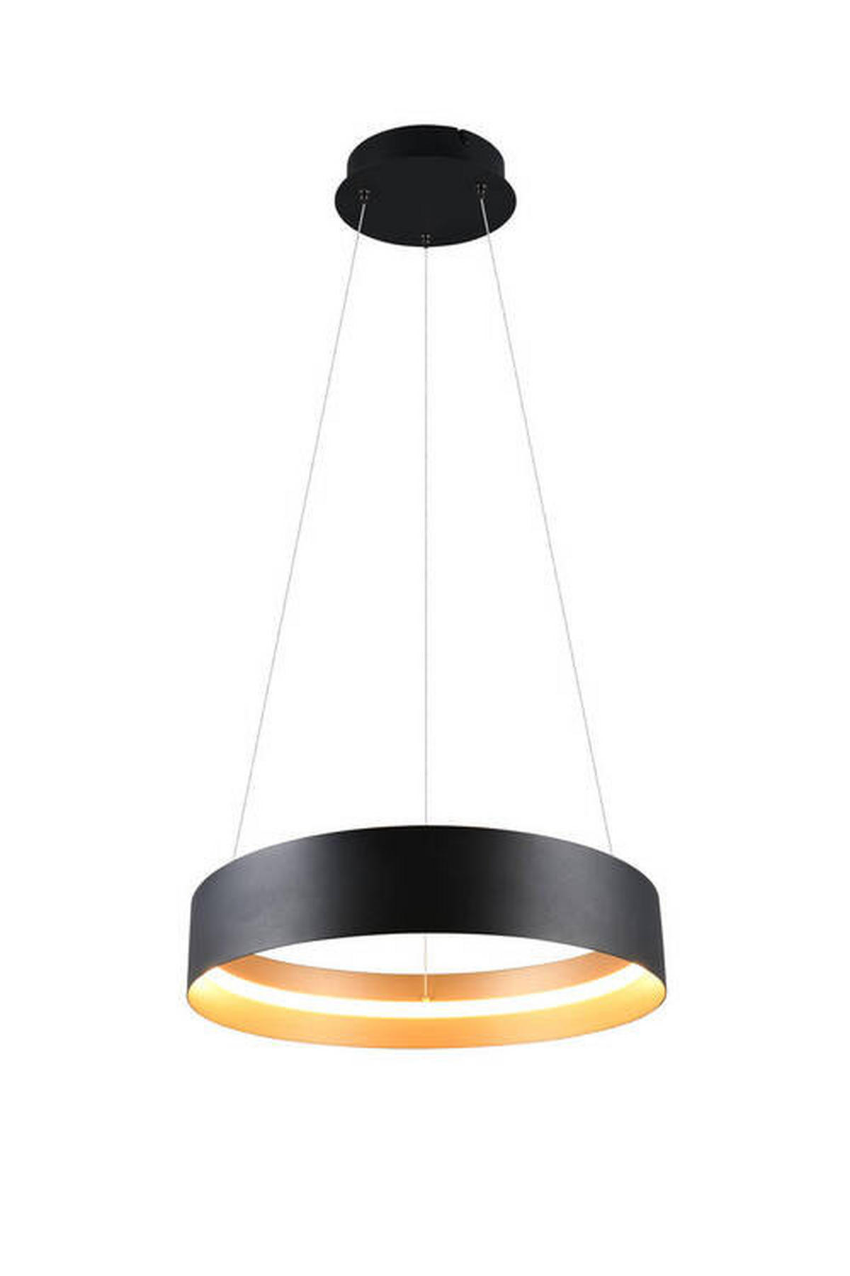 ZÁVĚSNÉ LED SVÍTIDLO, 50/150 cm  - černá/barvy zlata, Design, kov (50/150cm) - Musterring