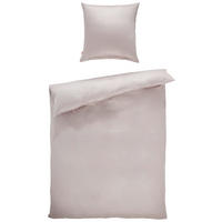 BETTWÄSCHE Makosatin 155/220 cm  - Silberfarben, Basics, Textil (155/220cm) - Fleuresse