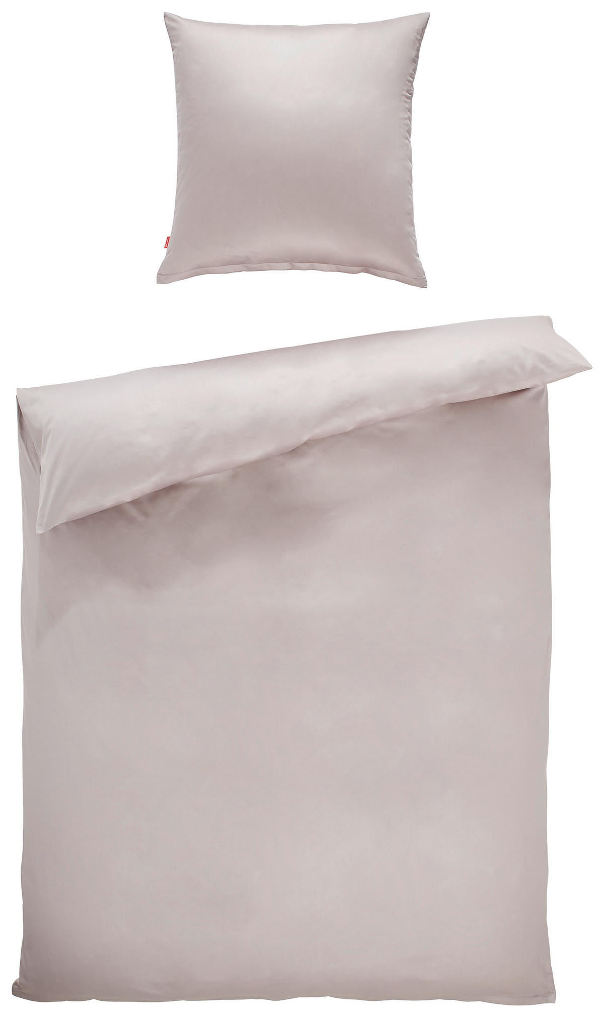 BETTWÄSCHE Makosatin 155/220 cm  - Silberfarben, Basics, Textil (155/220cm) - Fleuresse