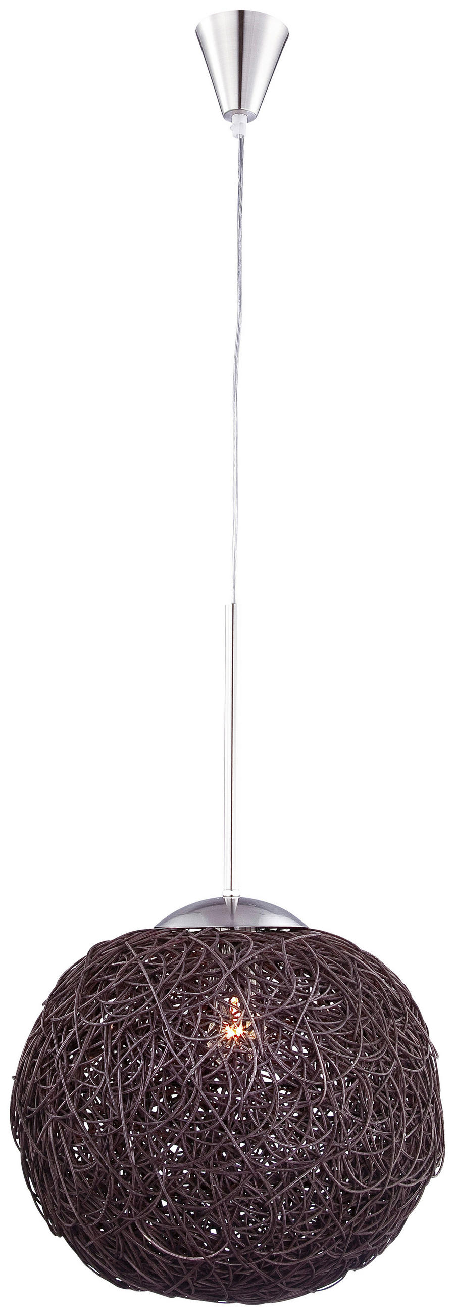 HÄNGELEUCHTE 30/150 cm  - KONVENTIONELL, Holz/Metall (30/150cm) - Globo