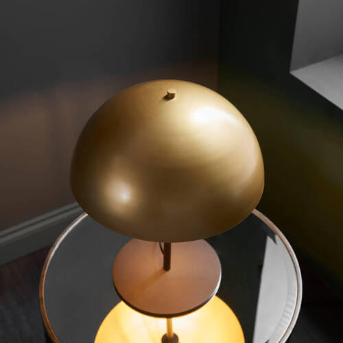 TISCHLEUCHTE 35/45 cm - Goldfarben/Schwarz, Design, Metall (35/45cm) - ENDON