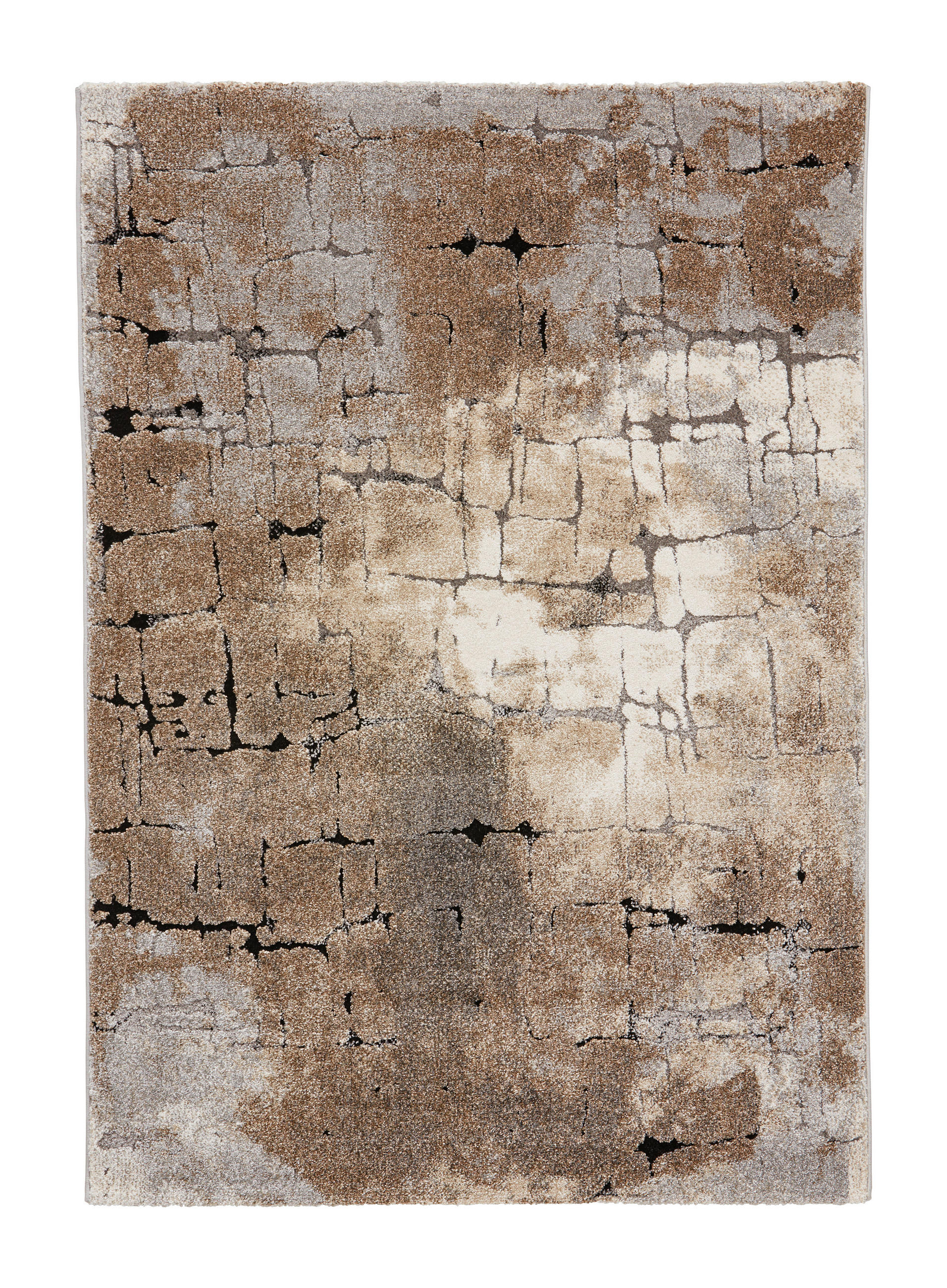 Novel Webteppich Baleria Ibiza Braun, Grau, Beige 67x130 cm