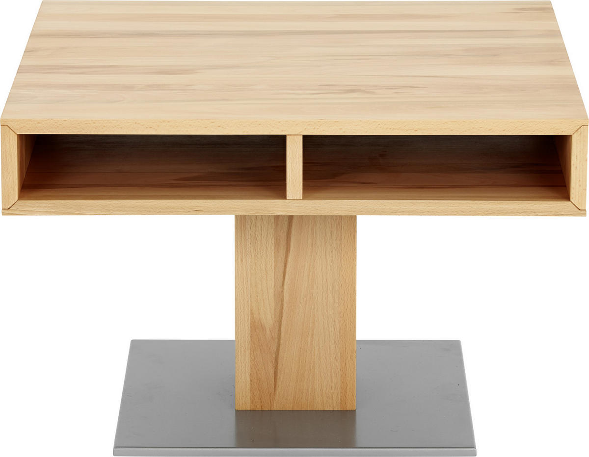 COUCHTISCH in Holz 69/69/47 cm  - Champagner/Buchefarben, Design, Holz/Metall (69/69/47cm) - Anrei
