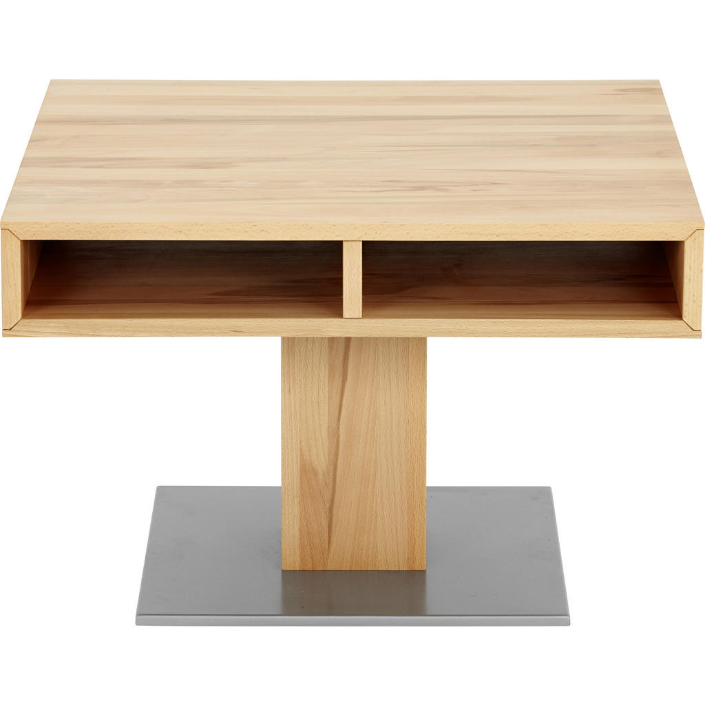 Thumbnail - Anrei Couchtisch, Braun, Buche, Holz, Buche, Kernbuche, massiv, quadratisch, eckig, Bodenplatte, 69x47x69 cm, Made in Au...
