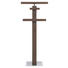 HERRENDIENER Dunkelbraun, Edelstahlfarben - Edelstahlfarben/Dunkelbraun, KONVENTIONELL, Holz/Metall (45/107/28cm) - Hasena HERRENDIENER Dunkelbraun, Edelstahlfarben - Edelstahlfarben/Dunkelbraun, KONVENTIONELL, Holz/Metall (45/107/28cm) - Hasena