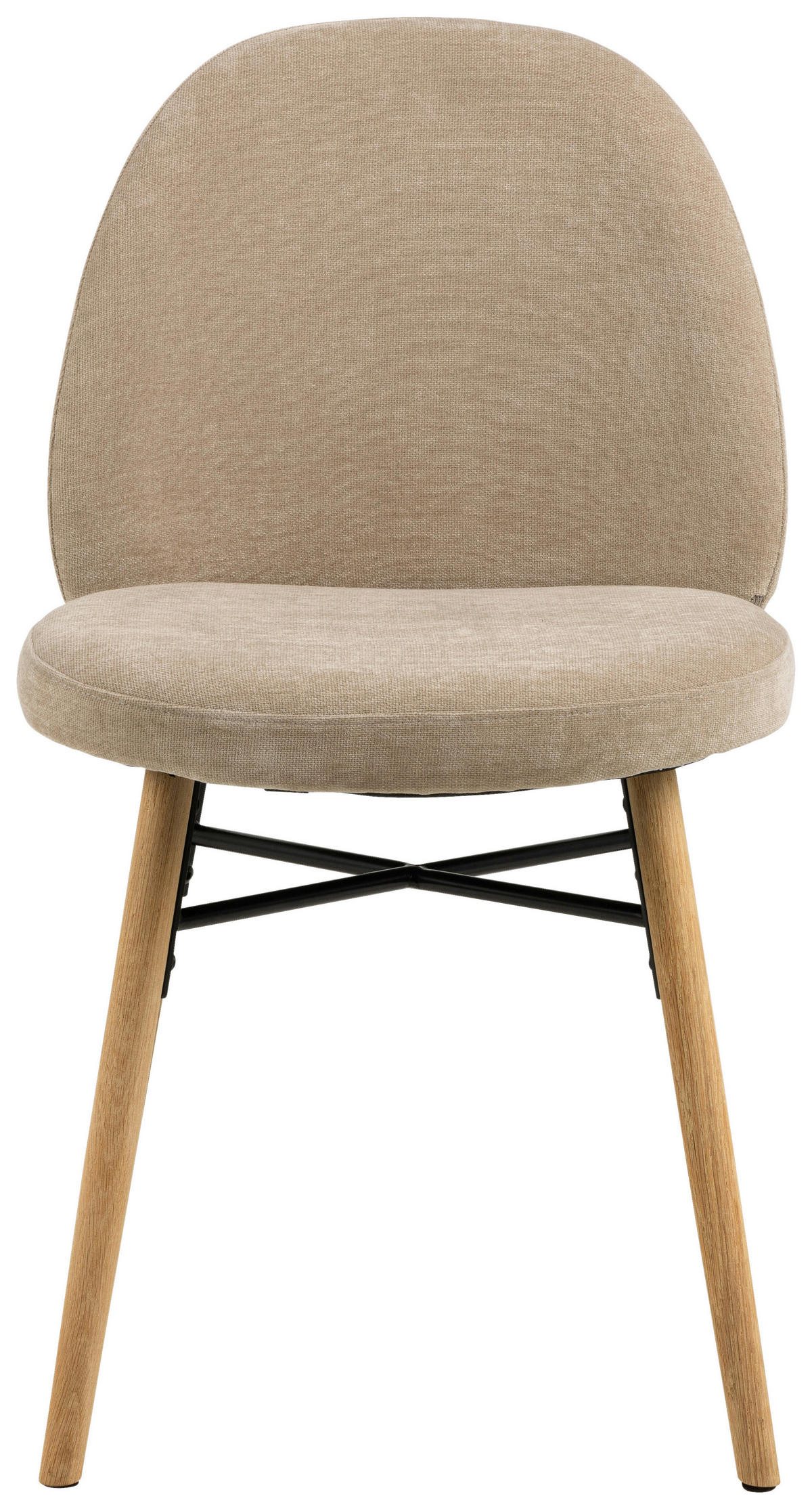 STUHL  in  - Eichefarben/Beige, Design, Holz/Textil (58,5/80/60cm) - MID.YOU