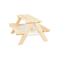 KINDERSITZGRUPPE Nicki für 4  - Naturfarben, Basics, Holz (90/79/50cm) - Pinolino