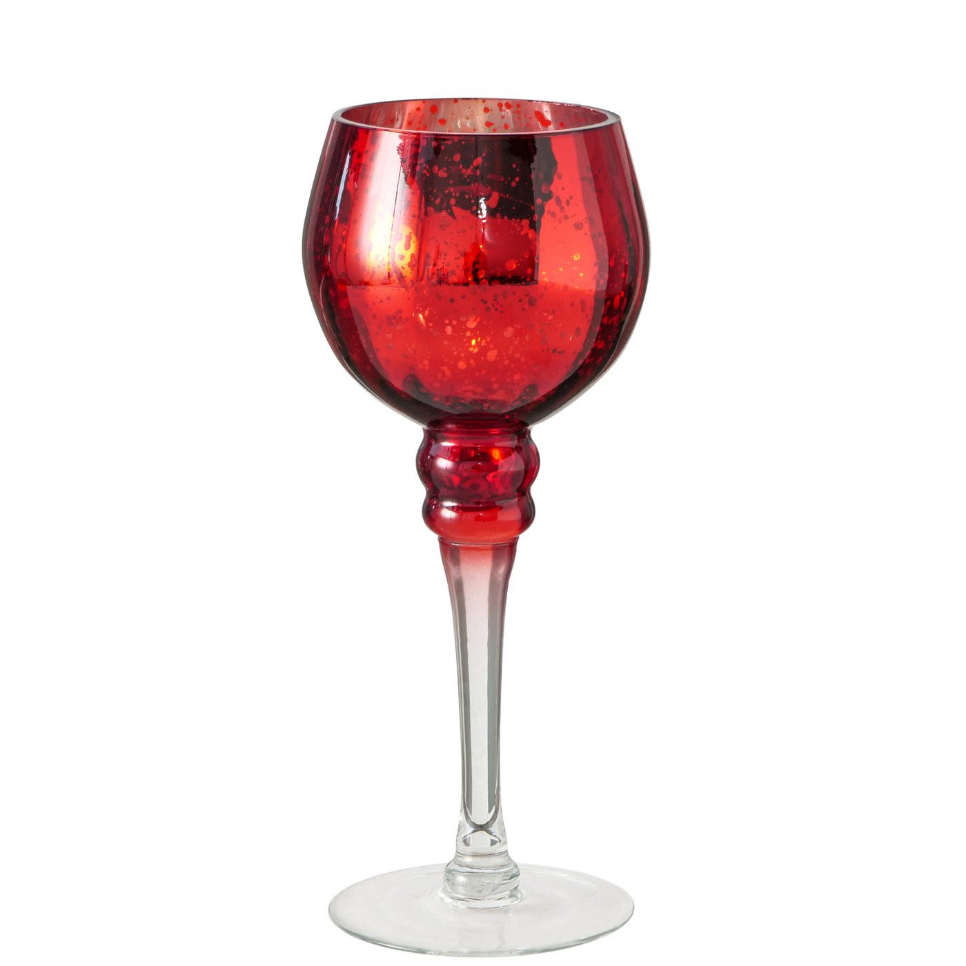 WINDLICHT - Rot, LIFESTYLE, Glas (25cm)