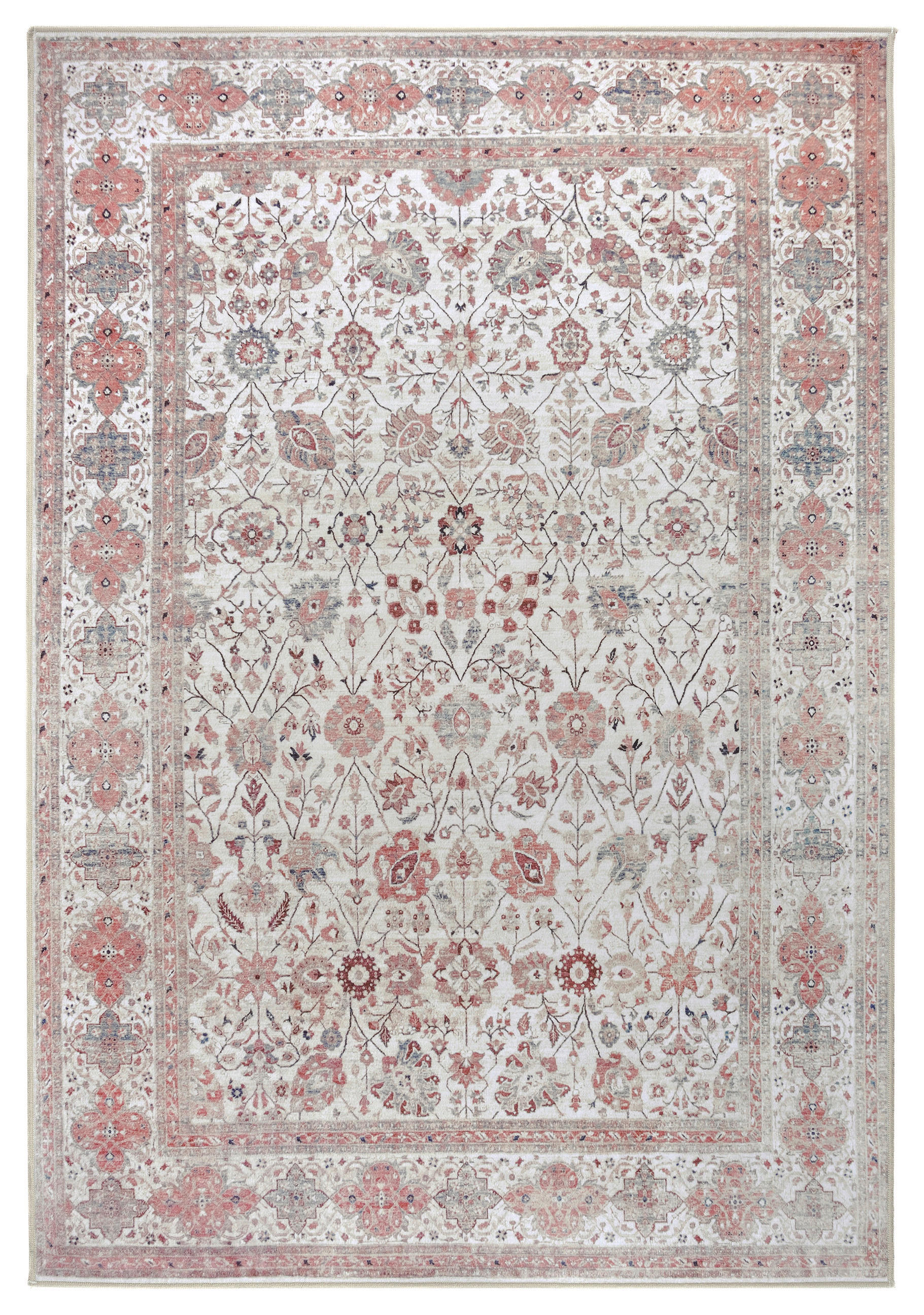 KOBEREC TKANÝ NA PLOCHO, 130/190 cm, světle modrá, perleť, korály - korály/světle modrá, Design, textil/plast (130/190cm) - Lindorug