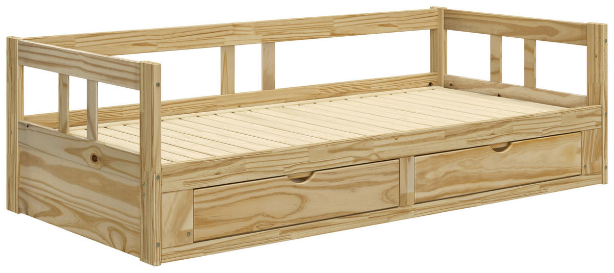 AUSZIEHBETT 90/200 cm  in Naturfarben  - Naturfarben, MODERN, Holz/Holzwerkstoff (90/200cm) - MID.YOU