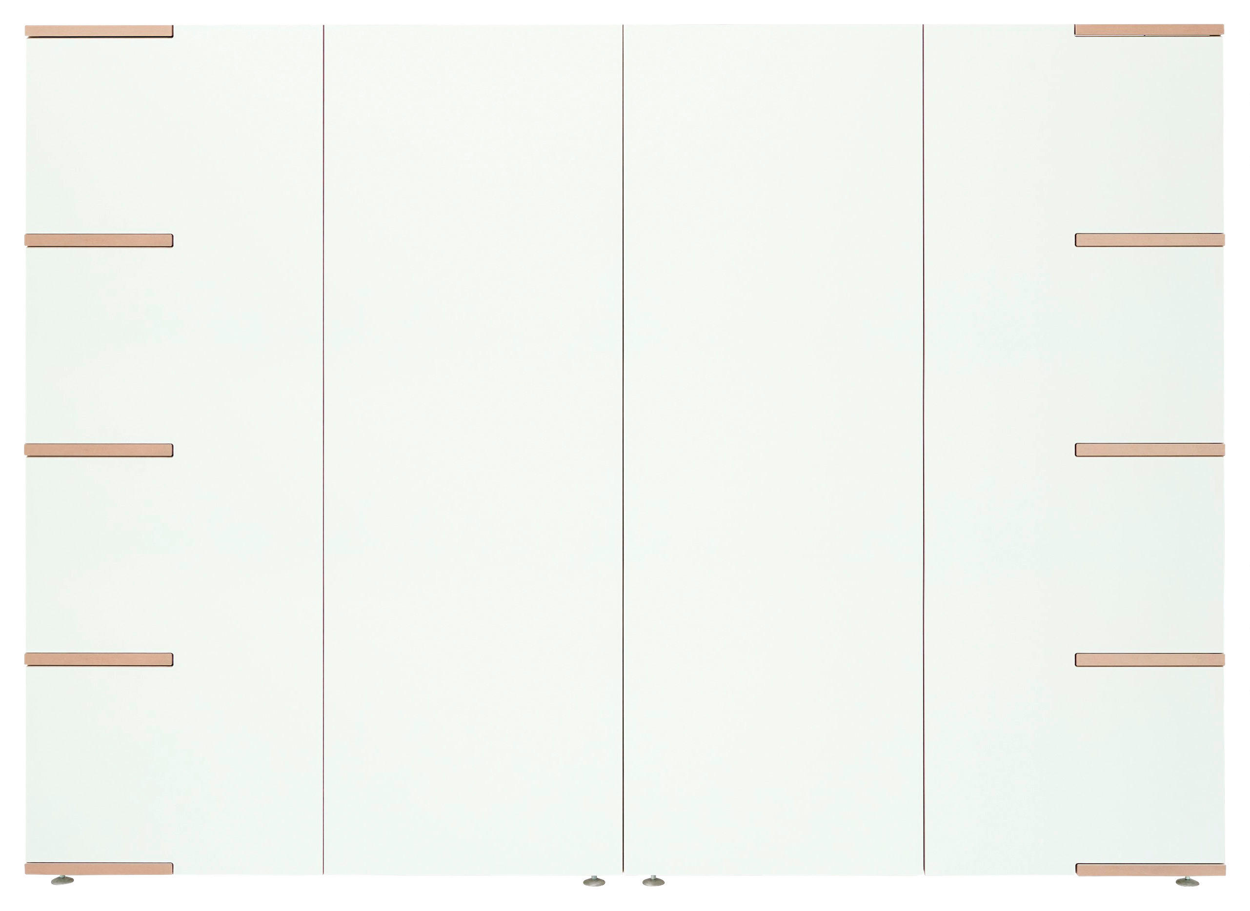 HIGHBOARD  in 200/145/45 cm  - Buchefarben/Alufarben, Design, Holzwerkstoff (200/145/45cm) - Tojo