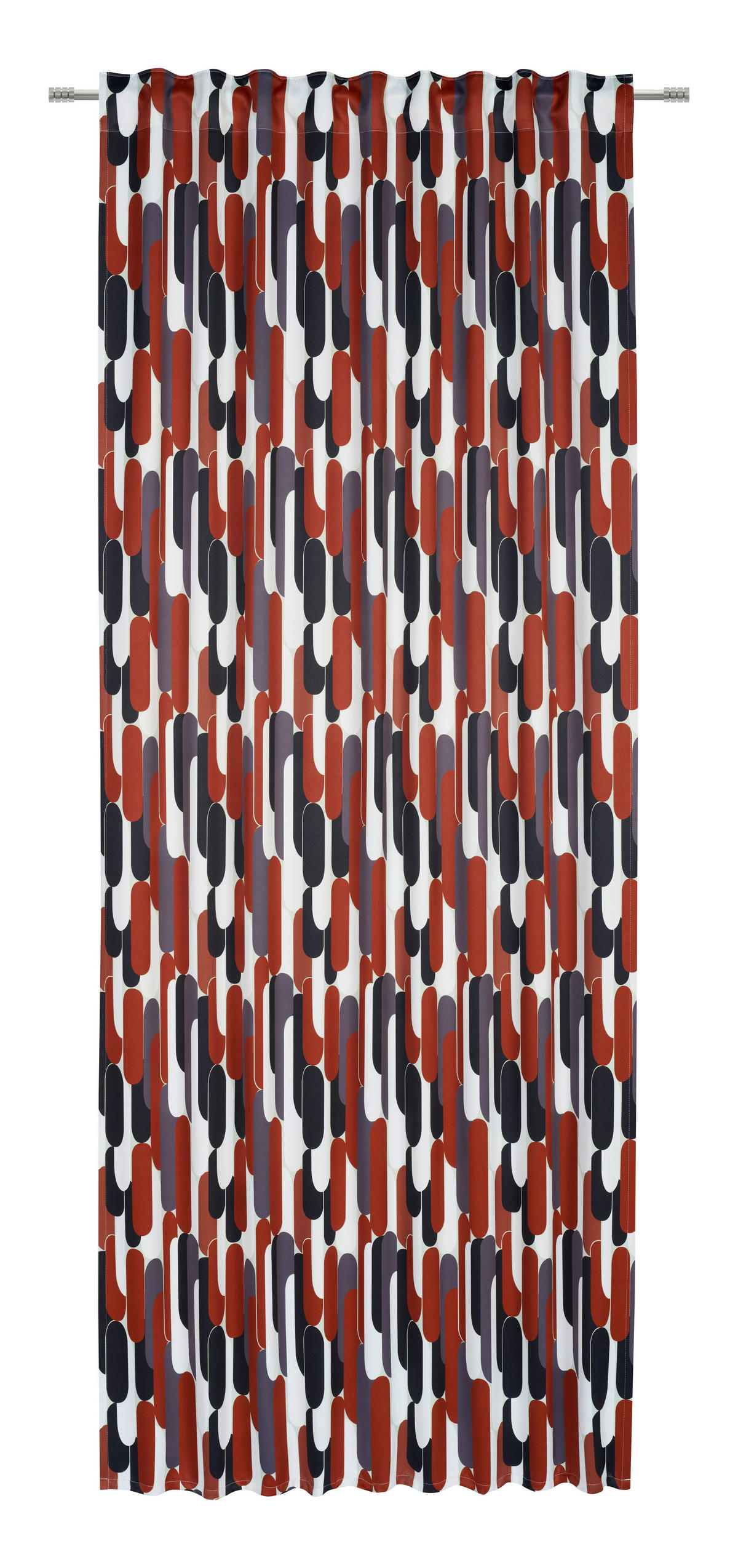 FERTIGVORHANG Verdunkelung  - Rot/Multicolor, Trend, Textil (140/245cm) - Esposa