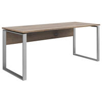 SCHREIBTISCH 180/76/77 cm  in Eiche dunkel  - Eiche dunkel, KONVENTIONELL, Holzwerkstoff/Metall (180/76/77cm) - Voleo