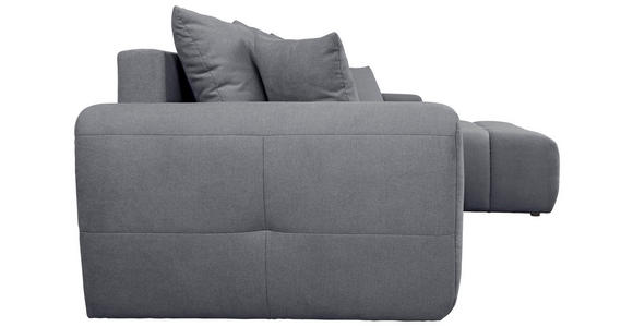 ECKSOFA Dunkelgrau Velours  - Dunkelgrau/Schwarz, KONVENTIONELL, Kunststoff/Textil (298/168cm) - Carryhome