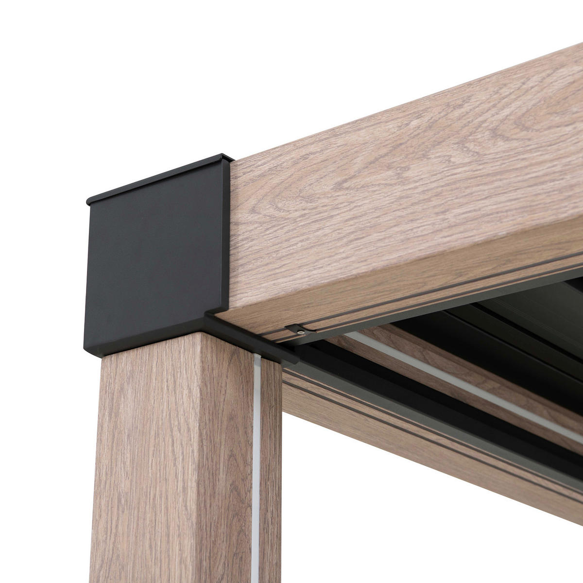 PAVILLON 306/223/306 cm   - Hellbraun/Anthrazit, Basics, Metall (306/223/306cm) - Modante