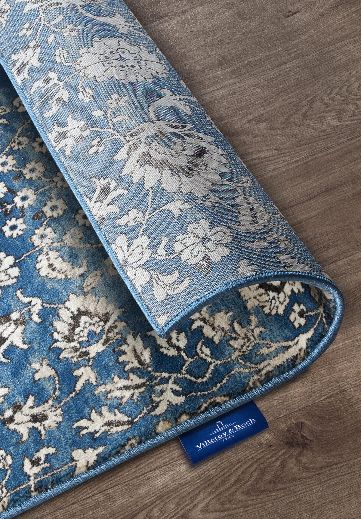 LÄUFER 80/240 cm Kollektion 1869 Blau, Creme  - Blau/Creme, Design, Kunststoff/Textil (80/240cm) - Villeroy & Boch