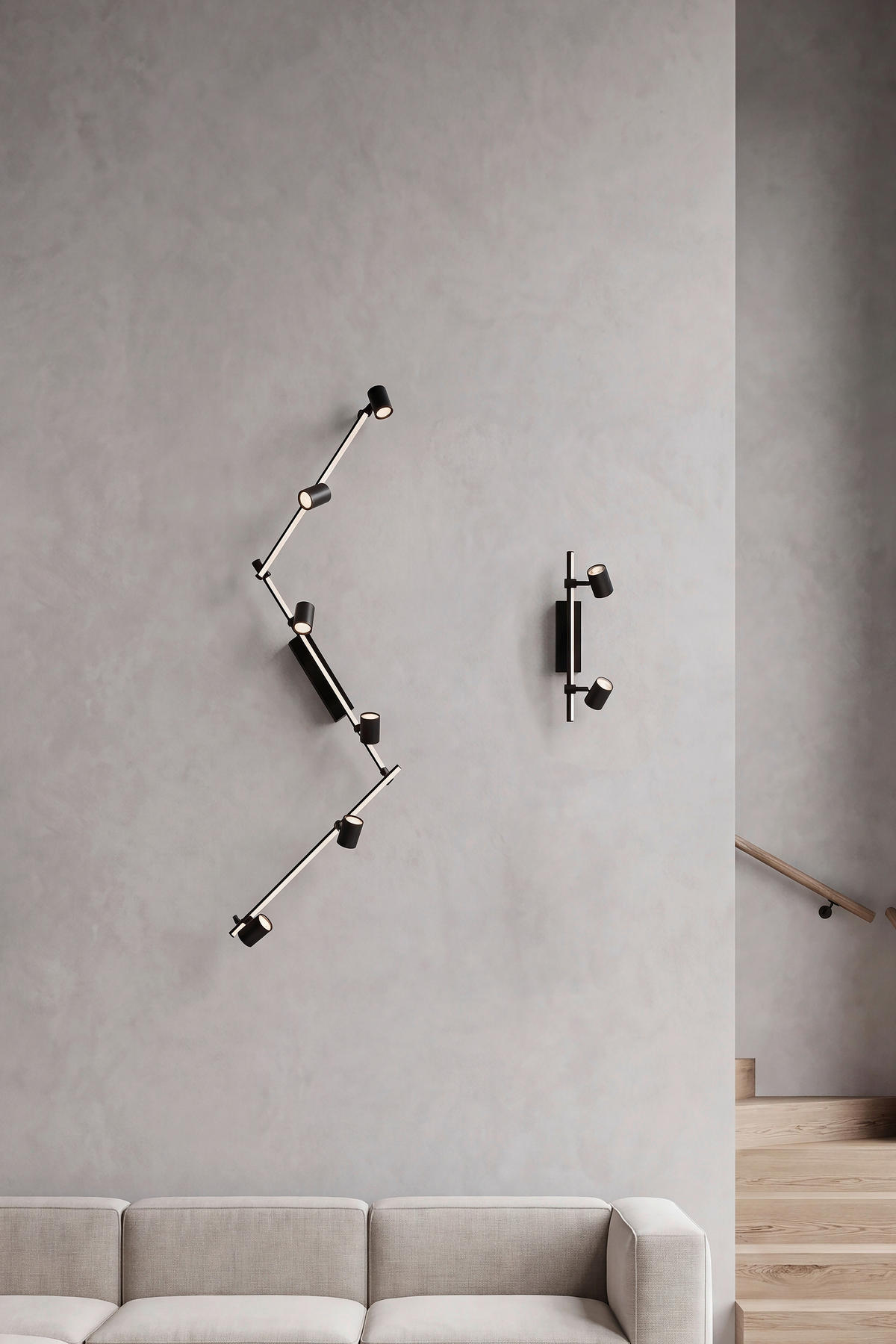 LED-STRAHLER Barik 188/14/18 cm  - Design, Kunststoff/Metall (188/14/18cm) - Paul Neuhaus