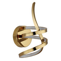 LED-DECKENLEUCHTE 16/35 cm   - Goldfarben/Weiß, Design, Kunststoff/Metall (16/35cm) - Globo