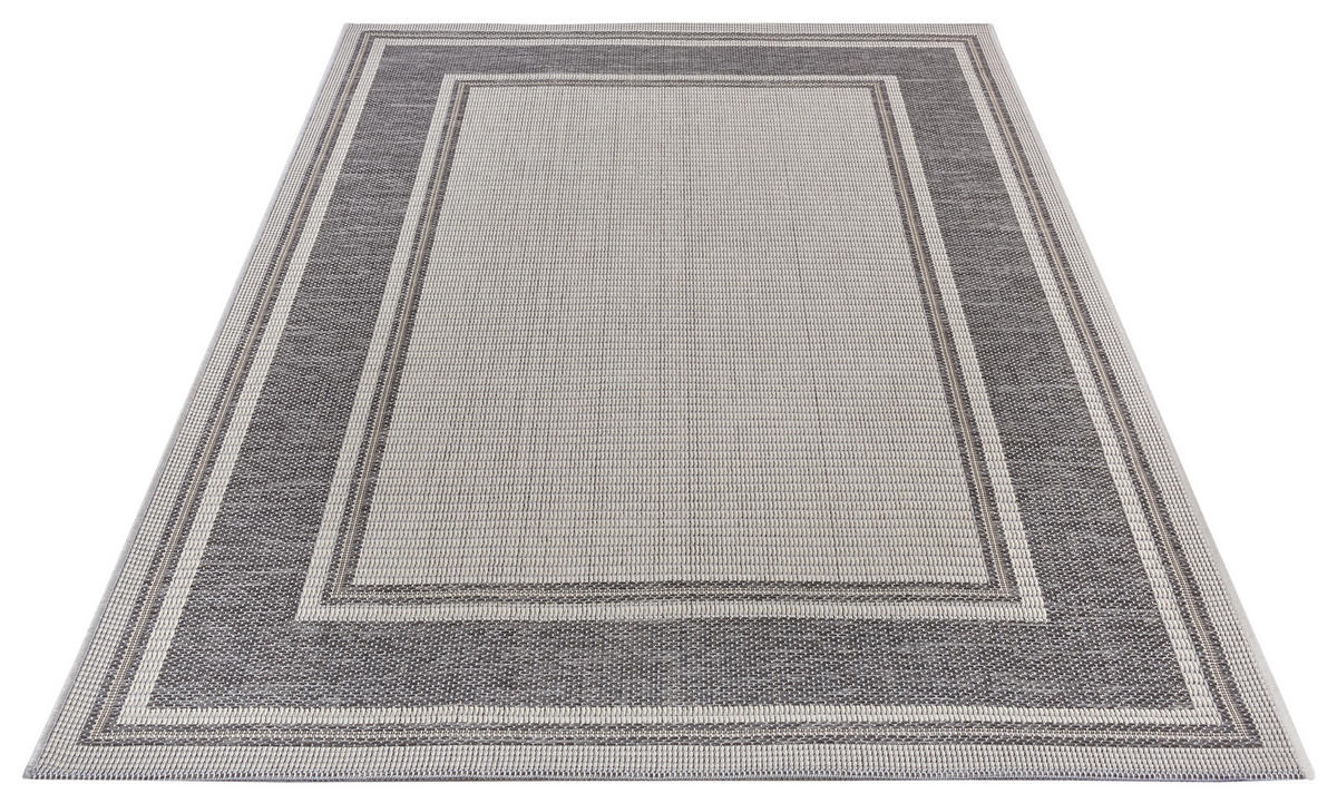 OUTDOORTEPPICH 190/290/290 cm Clyde Grau, Beige  - Beige/Grau, Design, Kunststoff/Textil (190/290/290cm) - Novel