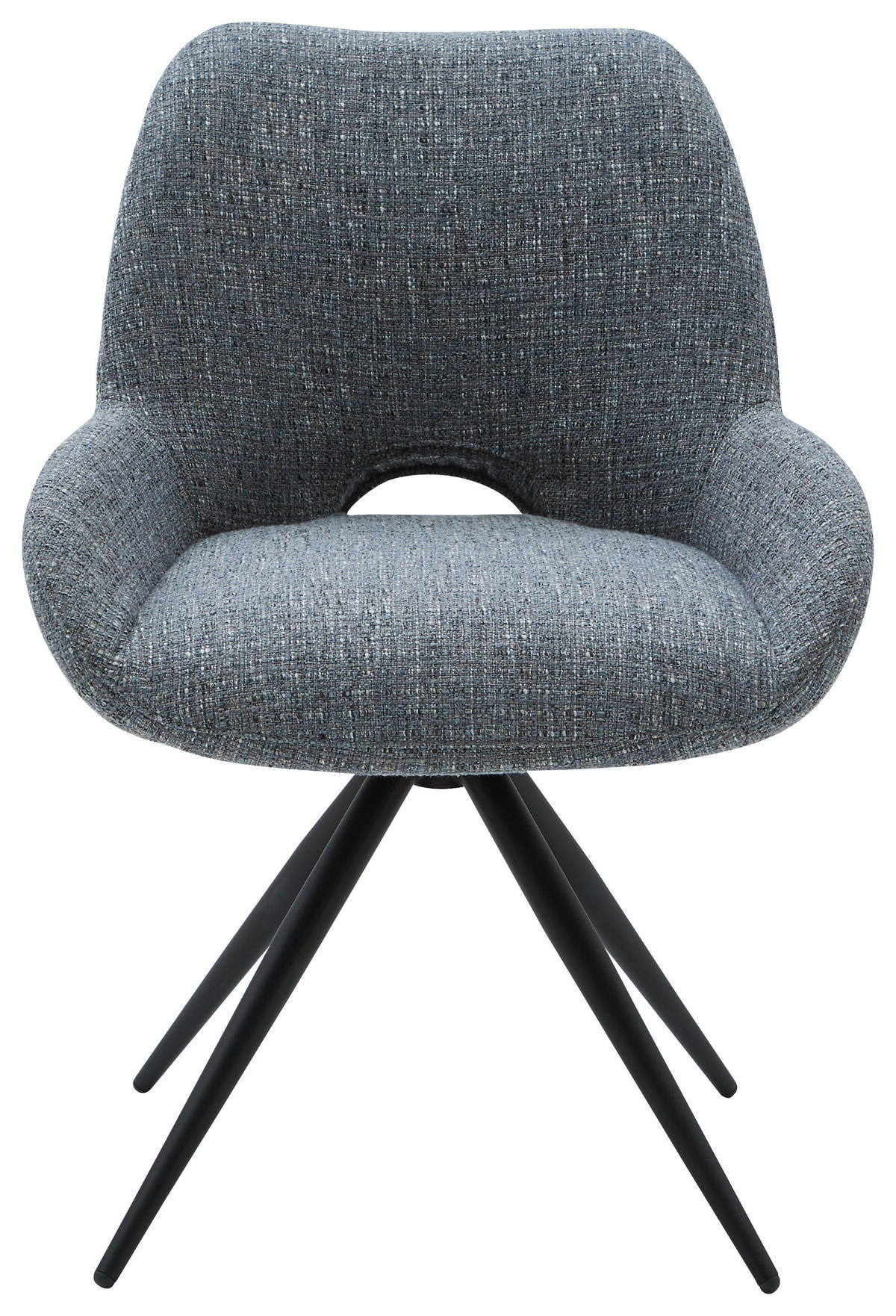 STUHL - Petrol/Schwarz, Design, Textil/Metall (58/83/63cm) - Dieter Knoll