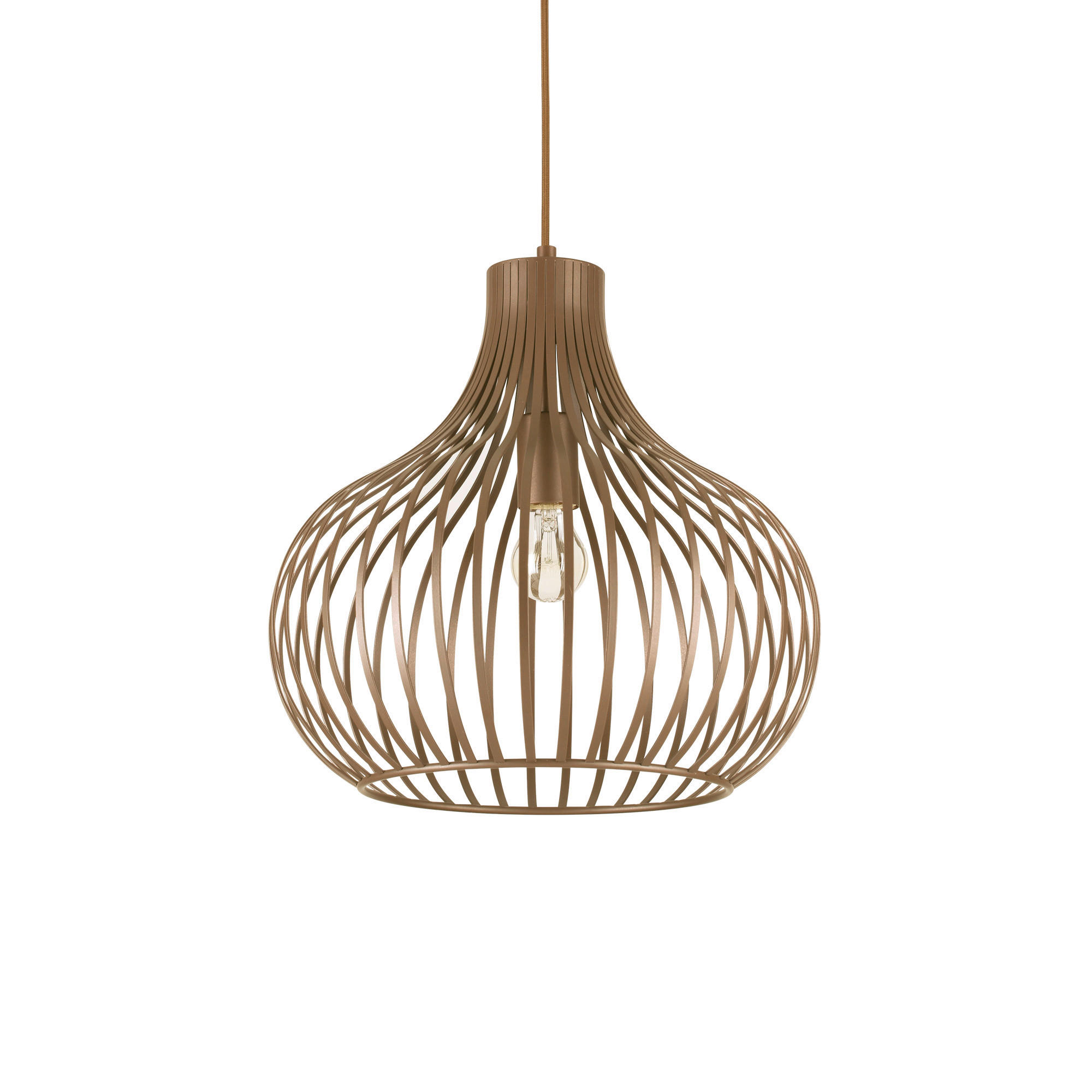 HÄNGELEUCHTE Onion Sp1 38/62,5/237,5 cm   - Braun, Design, Metall (38/62,5/237,5cm) - Ideal Lux