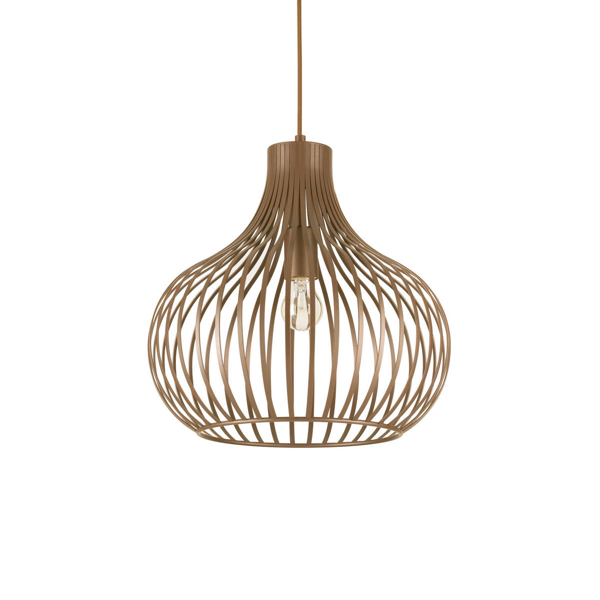 HÄNGELEUCHTE 38/62,5/237,5 cm  - Braun, Design, Metall (38/62,5/237,5cm) - Ideal Lux