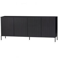 SIDEBOARD Gravure 200/85/44 cm  - Schwarz, Design, Holz/Metall (200/85/44cm) - Livetastic