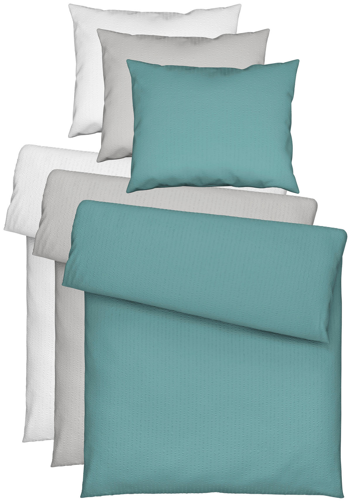 POVLEČENÍ, krep, modrá, 140/200 cm - modrá, Konvenční, textil (140/200cm) - Esposa