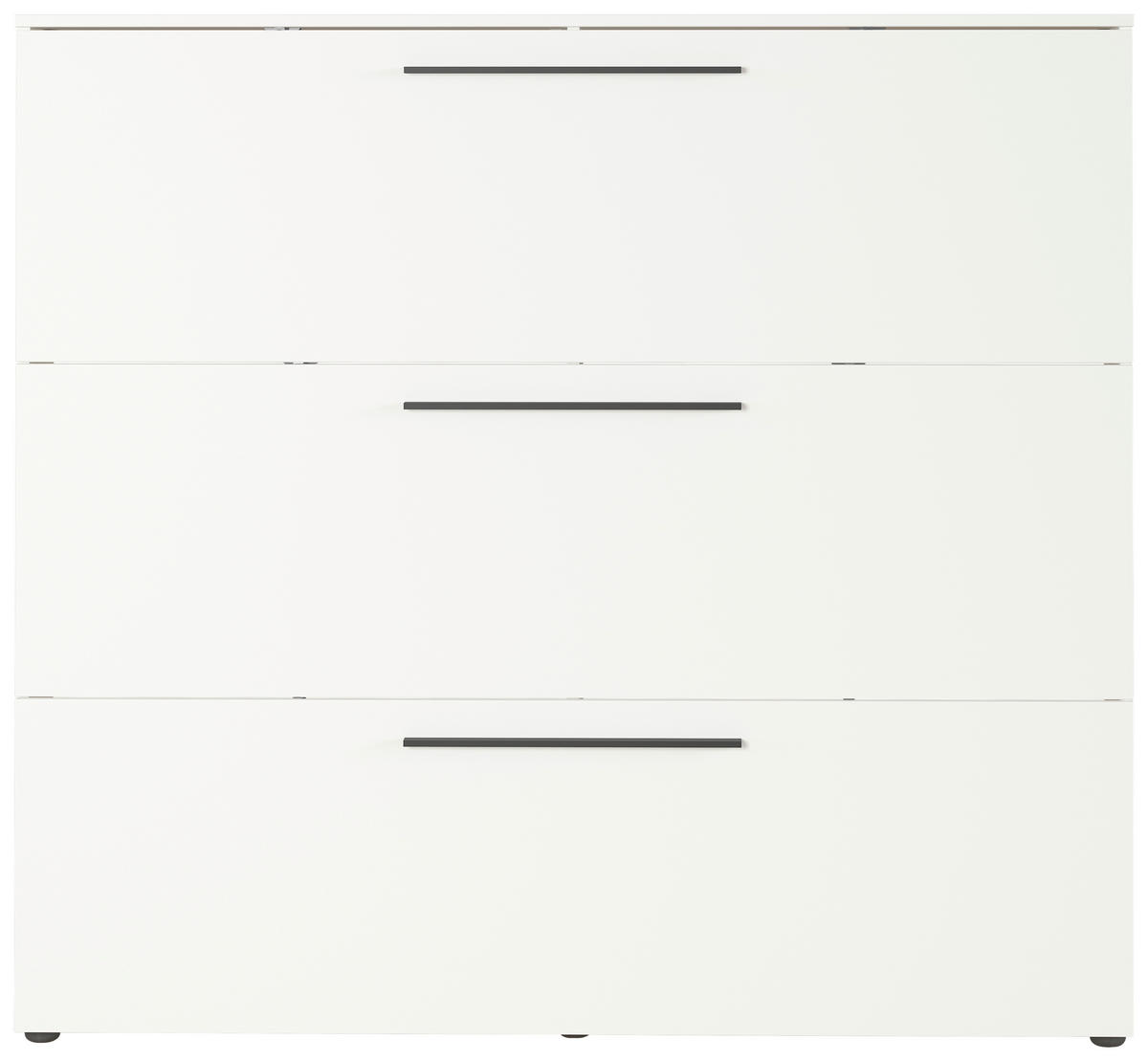 SCHUHKIPPER  in 140/129/19 cm  - Weiss/Schwarz, Basics, Holzwerkstoff/Kunststoff (140/129/19cm)