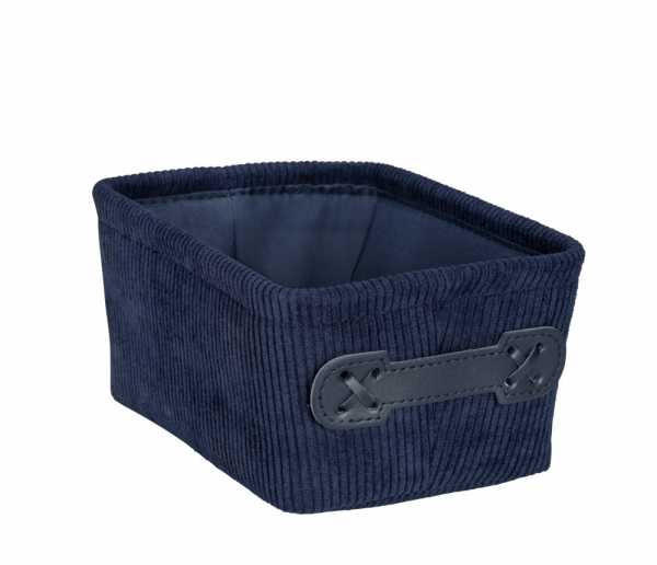 AUFBEWAHRUNGSKÖRBCHEN  - Dunkelblau, Basics, Textil (19/9/14cm) - Wenko
