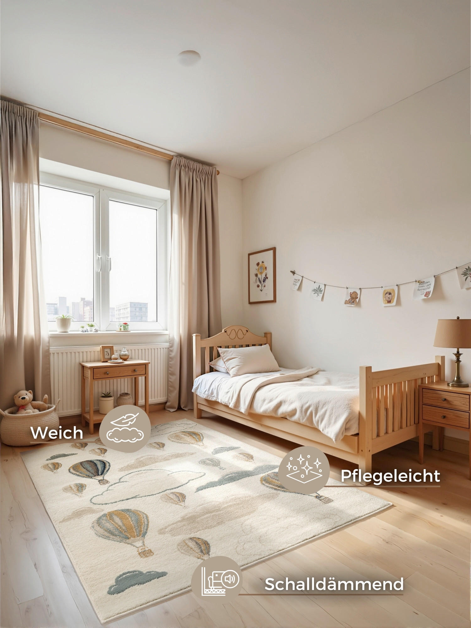 KINDERTEPPICH 120/170 cm Adventures  - Multicolor/Creme, Design, Kunststoff/Textil (120/170cm)