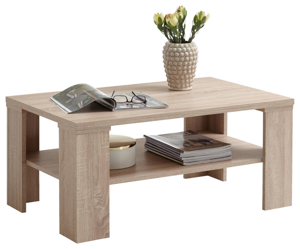 KLUBSKA MIZA, barve hrasta  - barve hrasta, Konvencionalno, leseni material (100/60/46cm) - MID.YOU