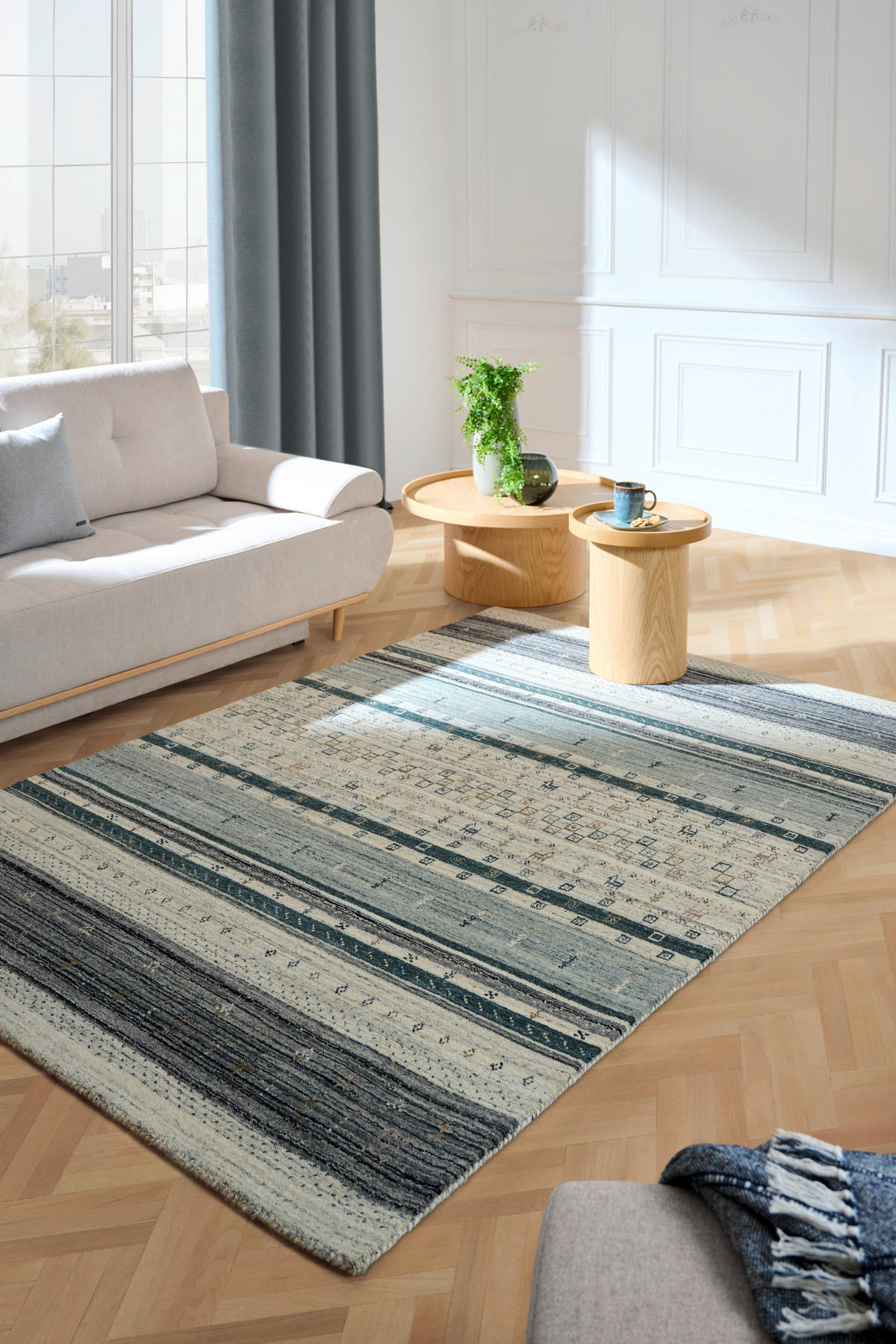 ORIENTTEPPICH 160/230 cm Fatamorgana Silberfarben  - Silberfarben, KONVENTIONELL, Textil (160/230cm) - Cazaris