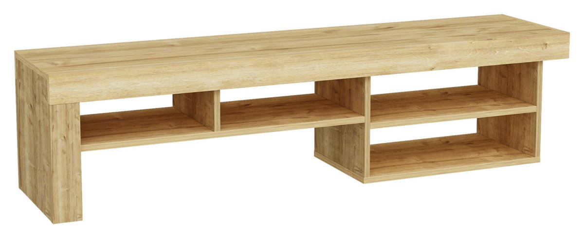 LOWBOARD  in 160/40/38 cm  - Eichefarben, Design, Holzwerkstoff (160/40/38cm) - MID.YOU