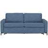 SCHLAFSOFA in Textil Hellblau  - Schwarz/Hellblau, Konventionell, Textil/Metall (187/84/97cm) - Welnova