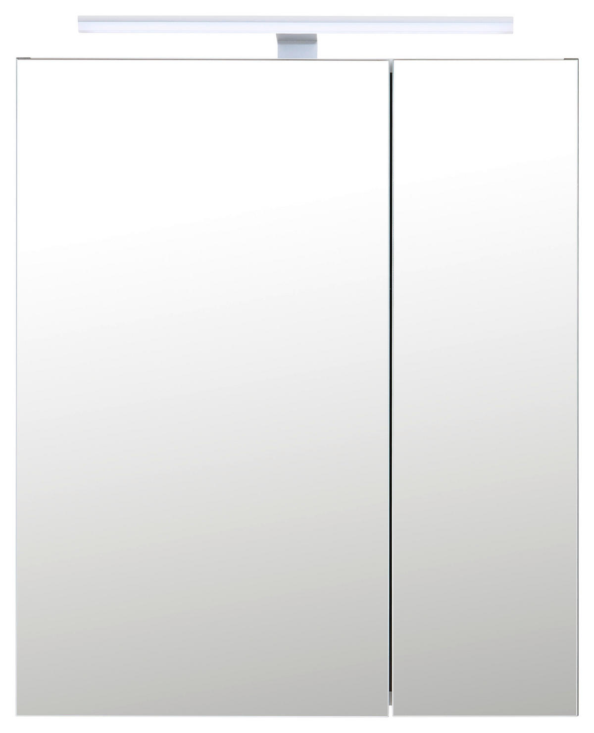 SPIEGELSCHRANK 60/74,4/16 cm  - Chromfarben/Anthrazit, Basics, Glas/Holzwerkstoff (60/74,4/16cm) - home24