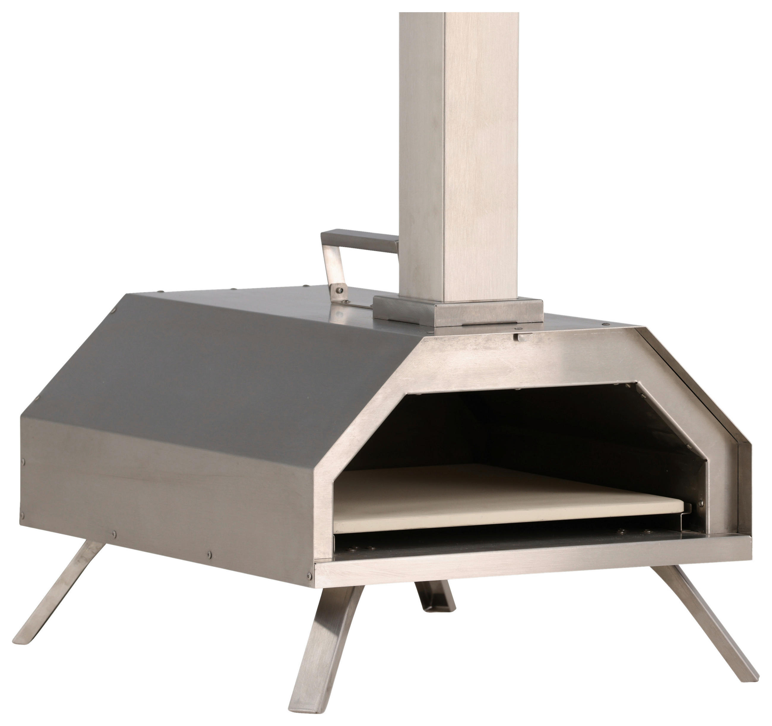 PIZZAOFEN  - Silberfarben, KONVENTIONELL, Metall (76,4/68,1/40cm) - Gardenson