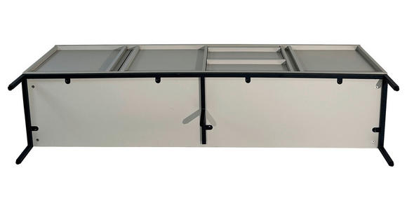 LOWBOARD WABI in 180/60,5/40 cm - Schwarz/Grau, Design, Holz/Holzwerkstoff (180/60,5/40cm) - Xora