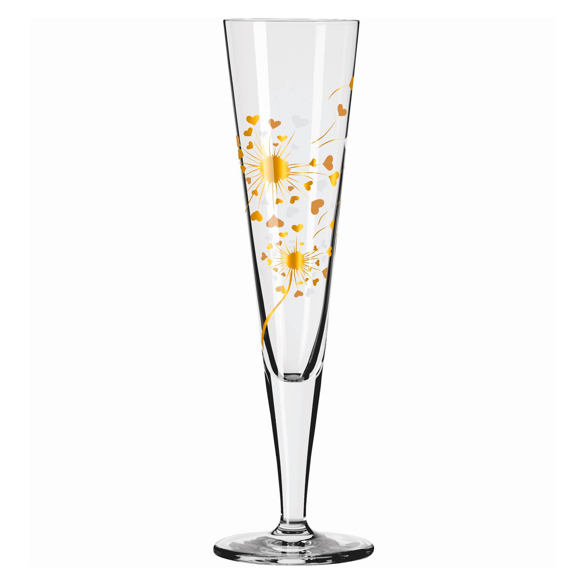 CHAMPAGNERGLAS 205 ml 2-teilig  - Platinfarben/Goldfarben, LIFESTYLE, Glas (7,2/24/7,2cm) - Ritzenhoff