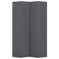 ECKKLEIDERSCHRANK 100/229/102 cm  - Grau, Modern, Holzwerkstoff (100/229/102cm) - Rauch Möbel