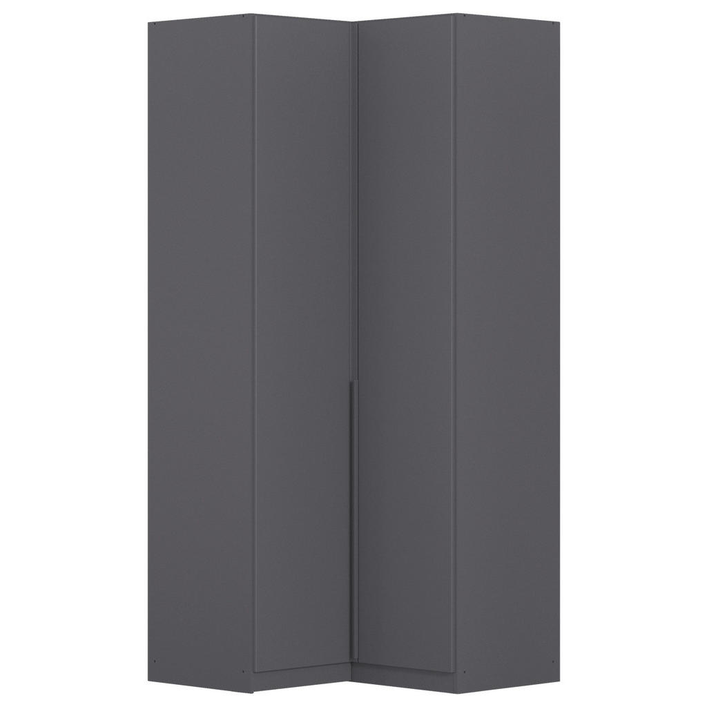 Rauch Möbel ROHOVÁ ŠATNÍKOVÁ SKRIŇA, sivá, 100/229/102 cm